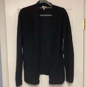 Talbots black scalloped cardi